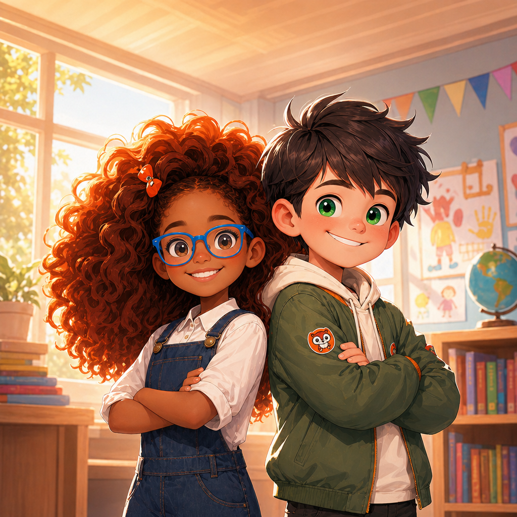 Max and Zoey standing together